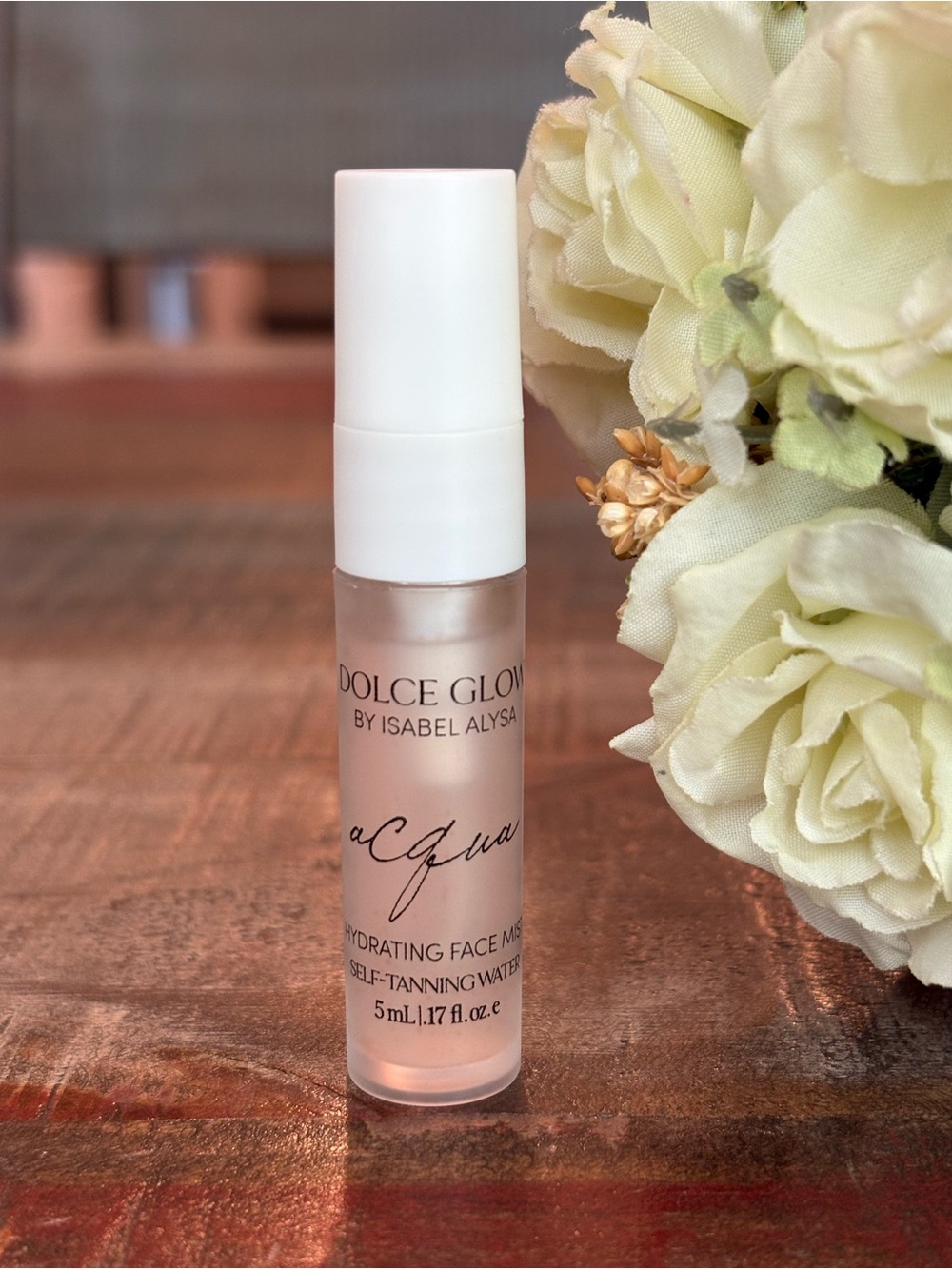New DOLCE GLOW by Isabel Alysa ACQUA Hydrating FACE MIST Self-Tanning WATER Mini